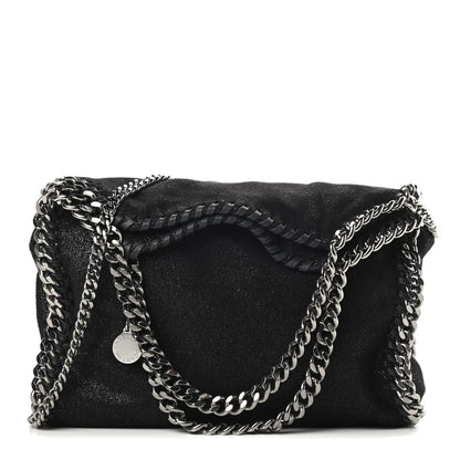 Stella McCartney Shaggy Deer Mini Falabella Fold Over Tote Black 1 of 12