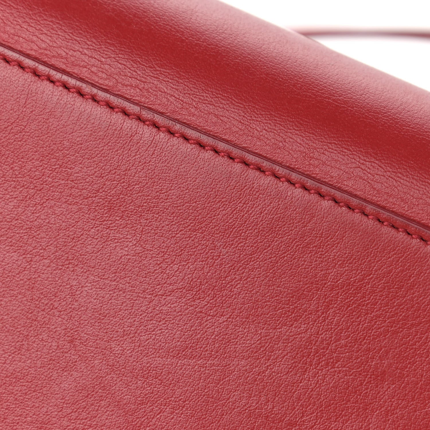 Saint Laurent Calfskin Small Monogram Cabas Lipstick Red 22 of 25