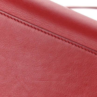 Saint Laurent Calfskin Small Monogram Cabas Lipstick Red 22 of 25