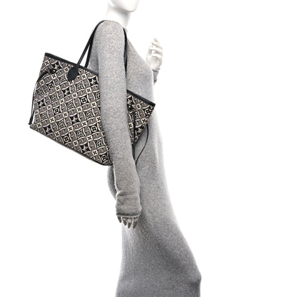 Louis Vuitton Jacquard Since 1854 Neverfull MM Grey 2 of 10