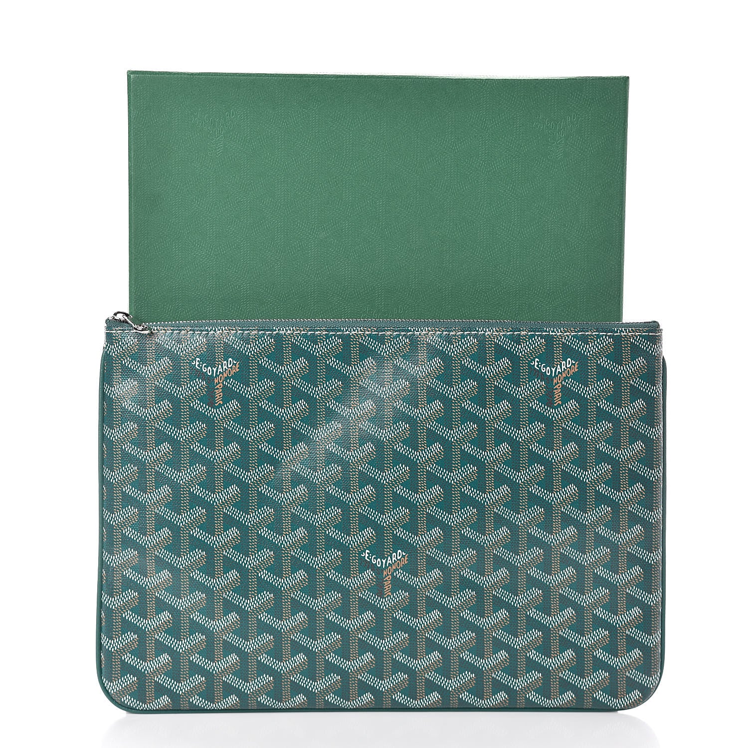 Goyard Goyardine Senat Pochette MM Green 7 of 7