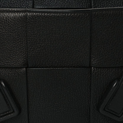 Bottega Veneta Grained Calfskin Maxi Intrecciato Medium Arco Black 7 of 9