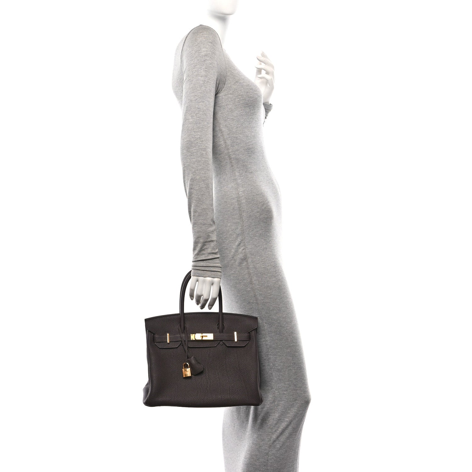 Hermes Togo Birkin 30 Chocolate 2 of 10