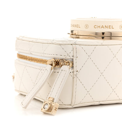 Chanel Lambskin Quilted Coco Click Bag White 9 of 10