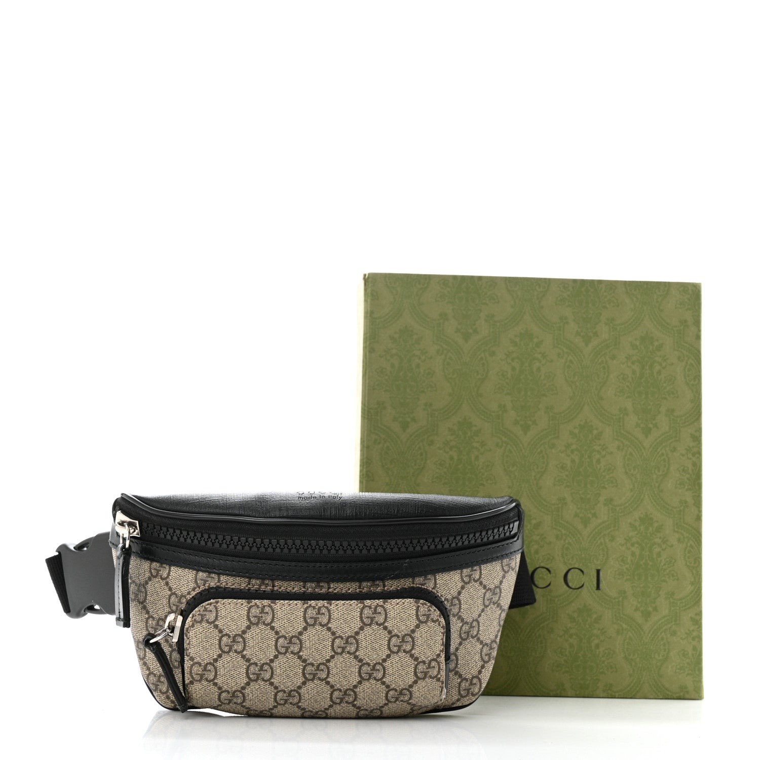 Gucci GG Supreme Monogram Belt Bag Black 11 of 11