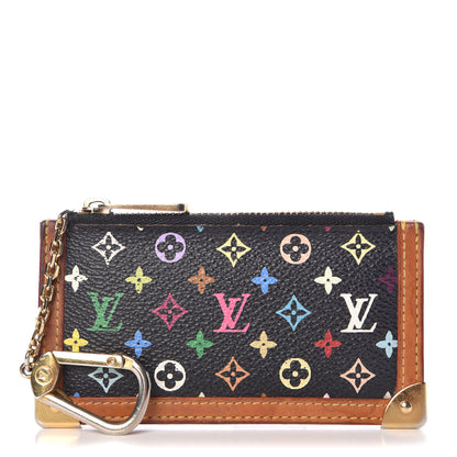 Louis Vuitton Monogram Multicolor Key Pouch Black 1 of 7