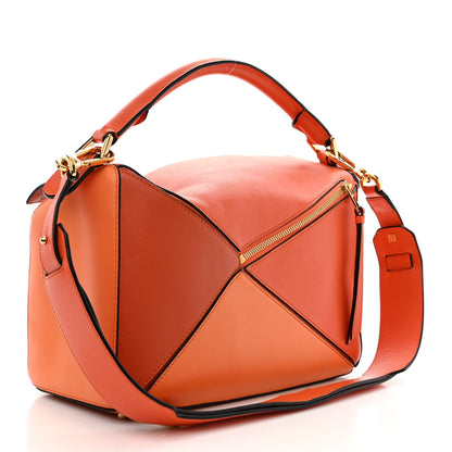 Loewe Calfskin Medium Puzzle Bag Orange Multi 3 of 20