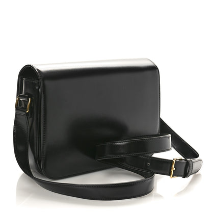 Celine Shiny Calfskin Medium Triomphe Black 2 of 9