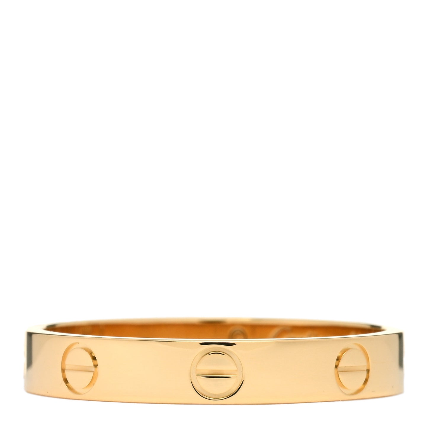 18K Yellow Gold 3.5mm LOVE Wedding Band Ring 61 9.5