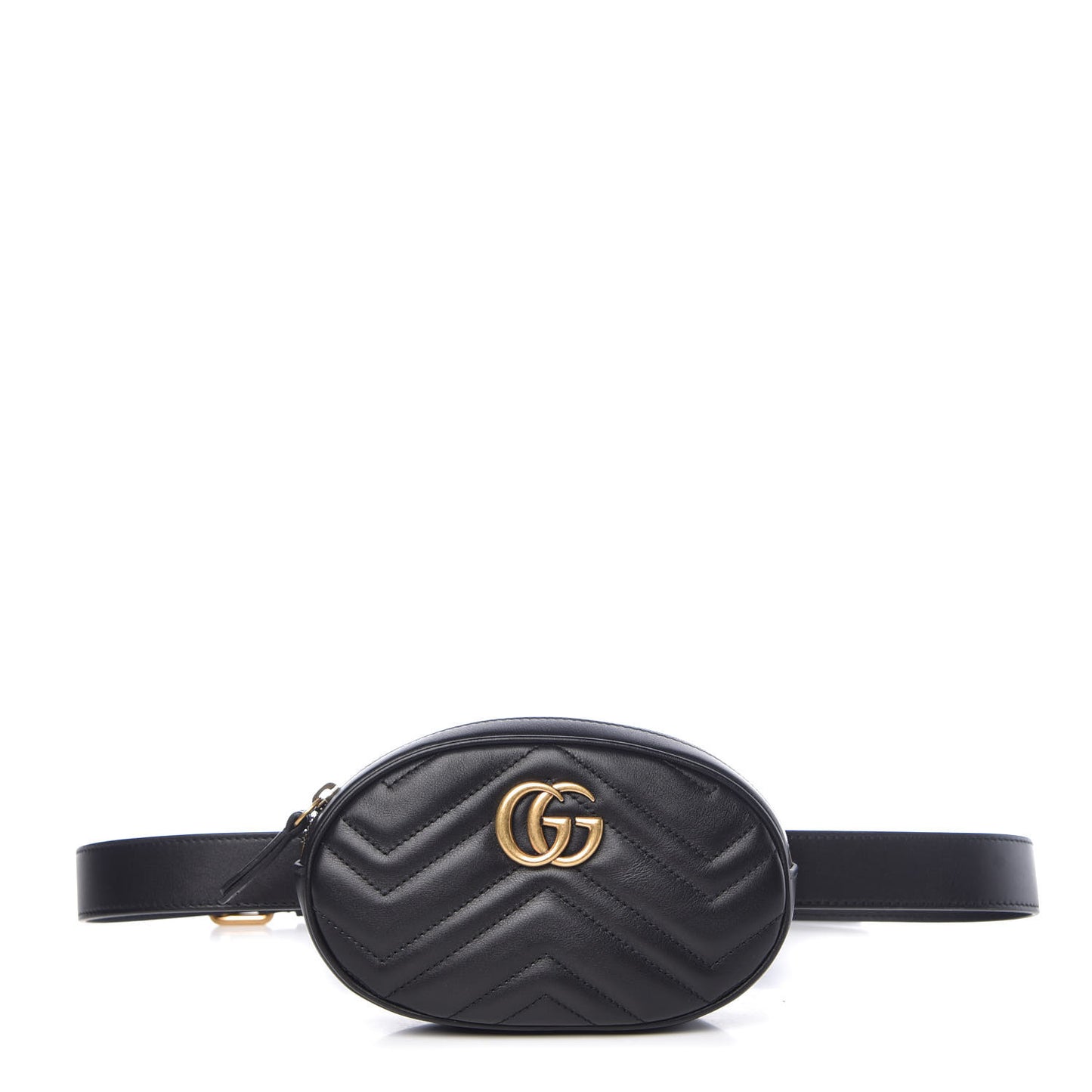 Calfskin Matelasse GG Marmont Belt Bag 105 42 Black