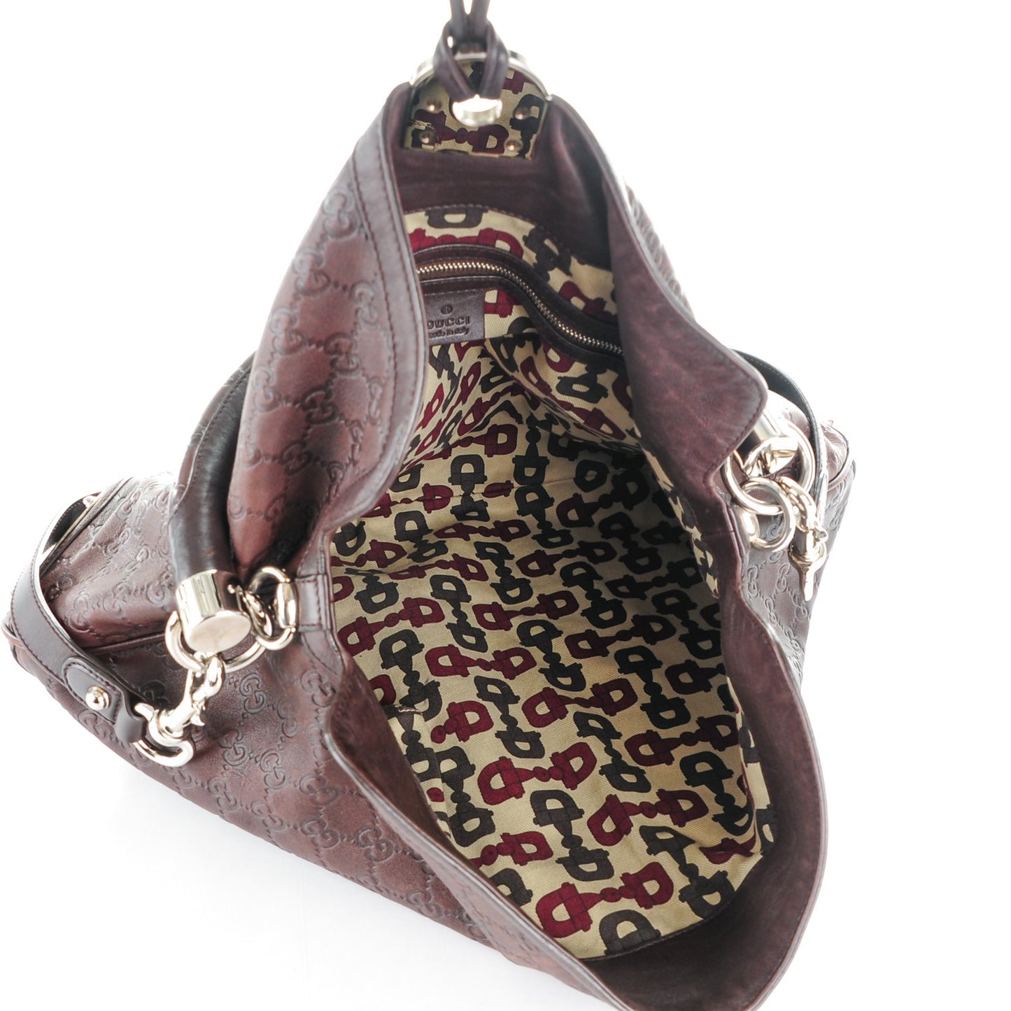 Guccissima Large Indy Dark Brown