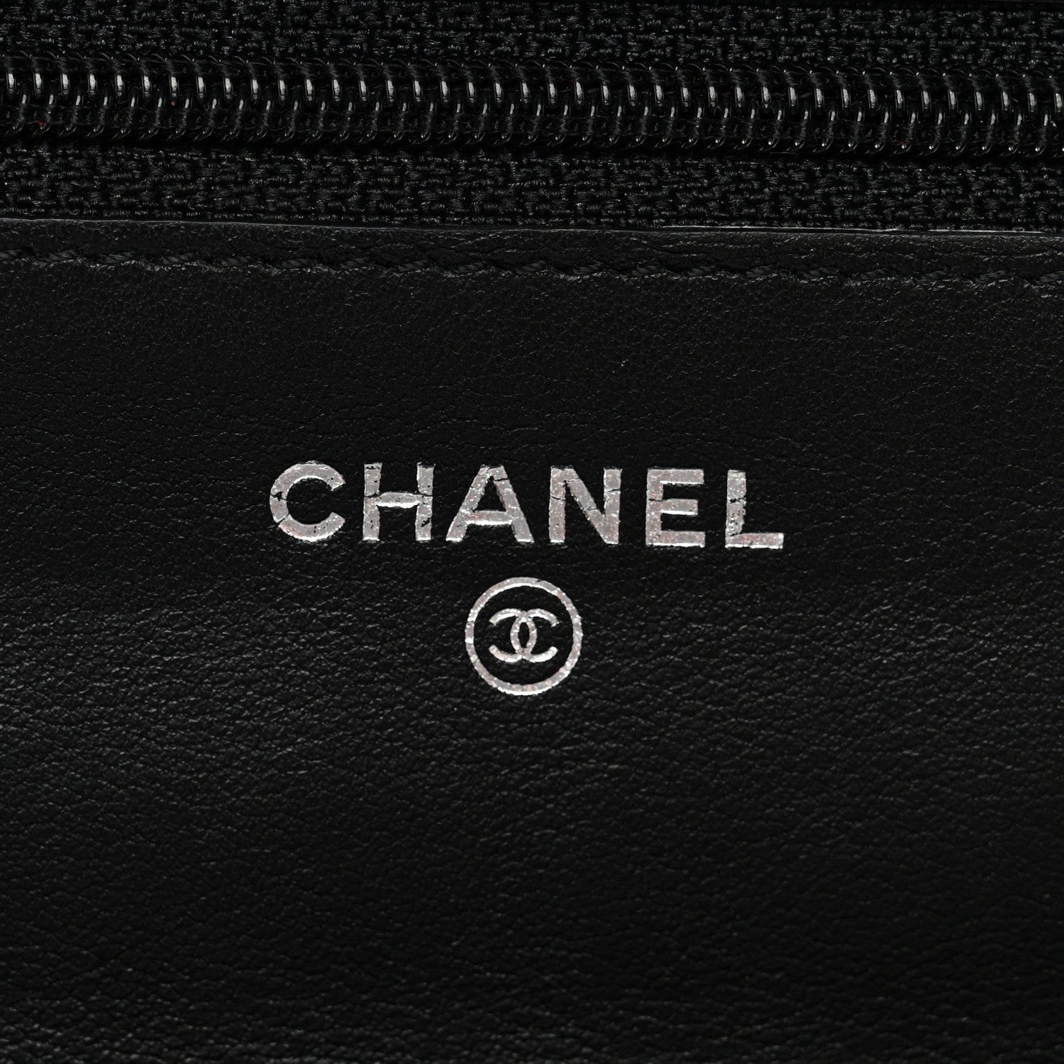 Chanel Distressed Patent Calfskin Quilted Reissue Wallet On Chain WOC Black 6 of 14