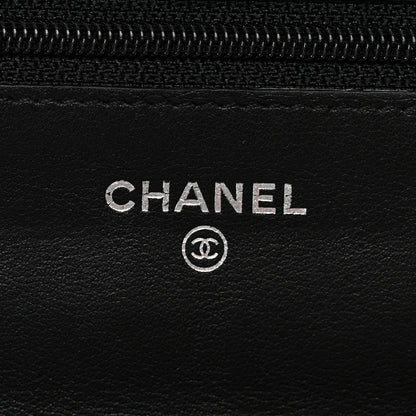 Chanel Distressed Patent Calfskin Quilted Reissue Wallet On Chain WOC Black 6 of 14