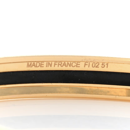Hermes Enamel Printed Extra Narrow Bracelet 65 Creme 5 of 5