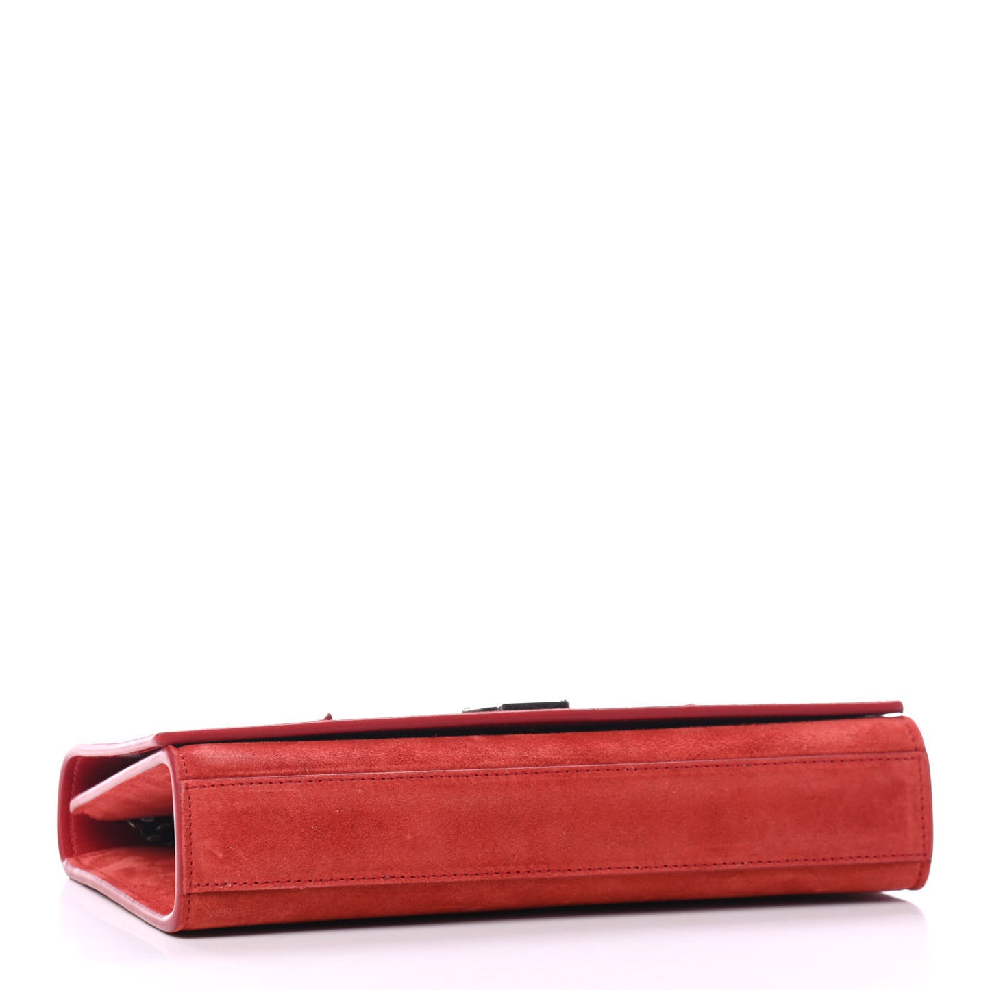 Suede Star Medium Classic Monogram Kate Satchel Berry Red