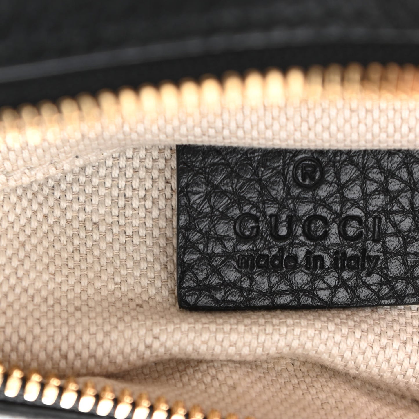 Pebbled Calfskin Small Soho Disco Bag Black