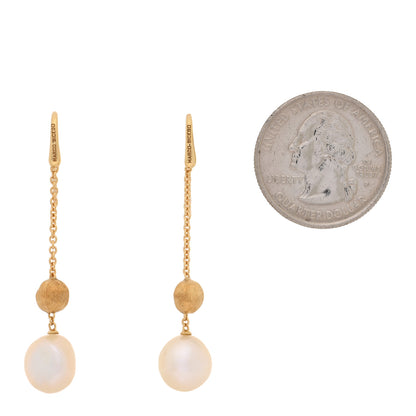 Marco Bicego 18K Yellow Gold Cultured Pearl Drop Earrings 2 of 4