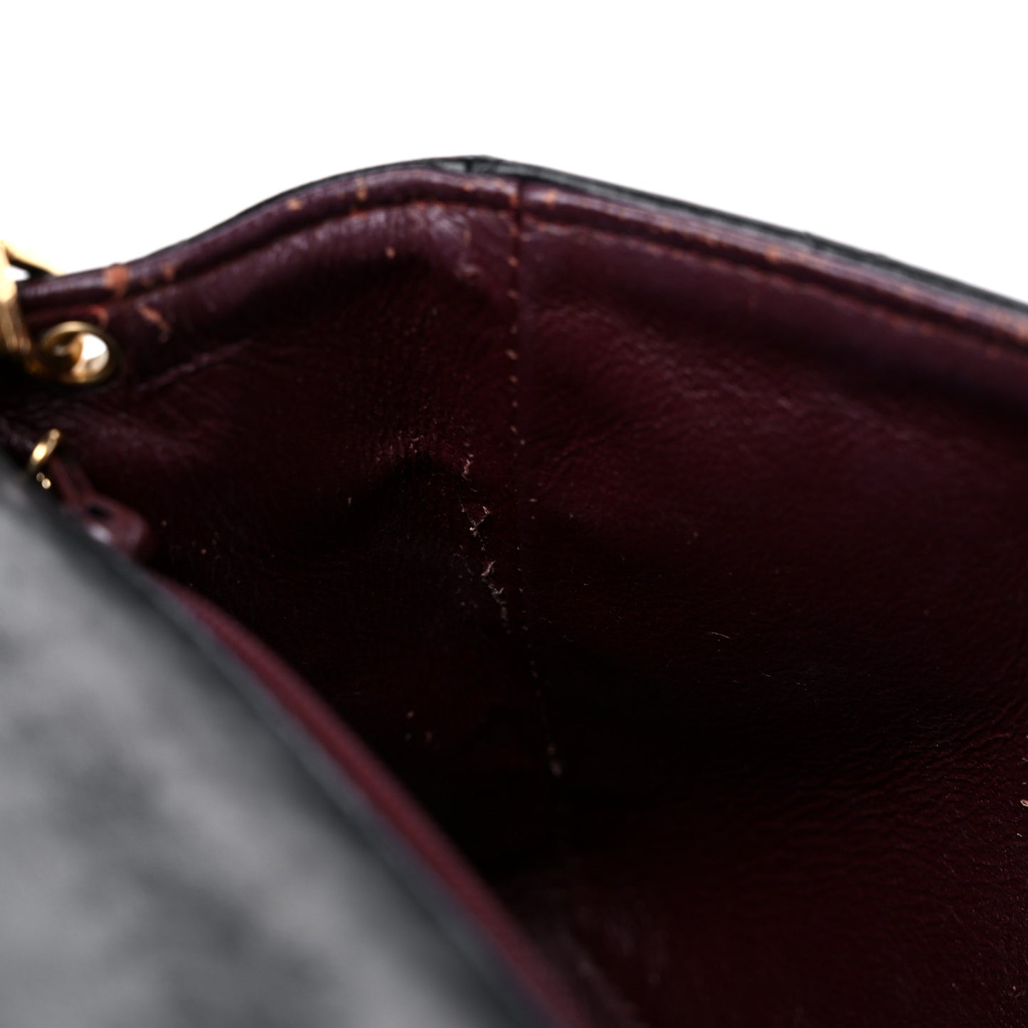 Lambskin Quilted Mini Square Flap Black