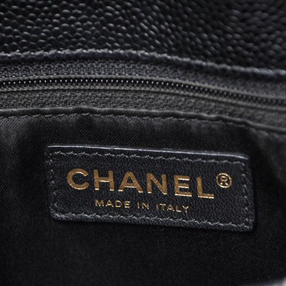 Chanel Caviar Quilted Grand Shopping Tote GST Black 6 of 9