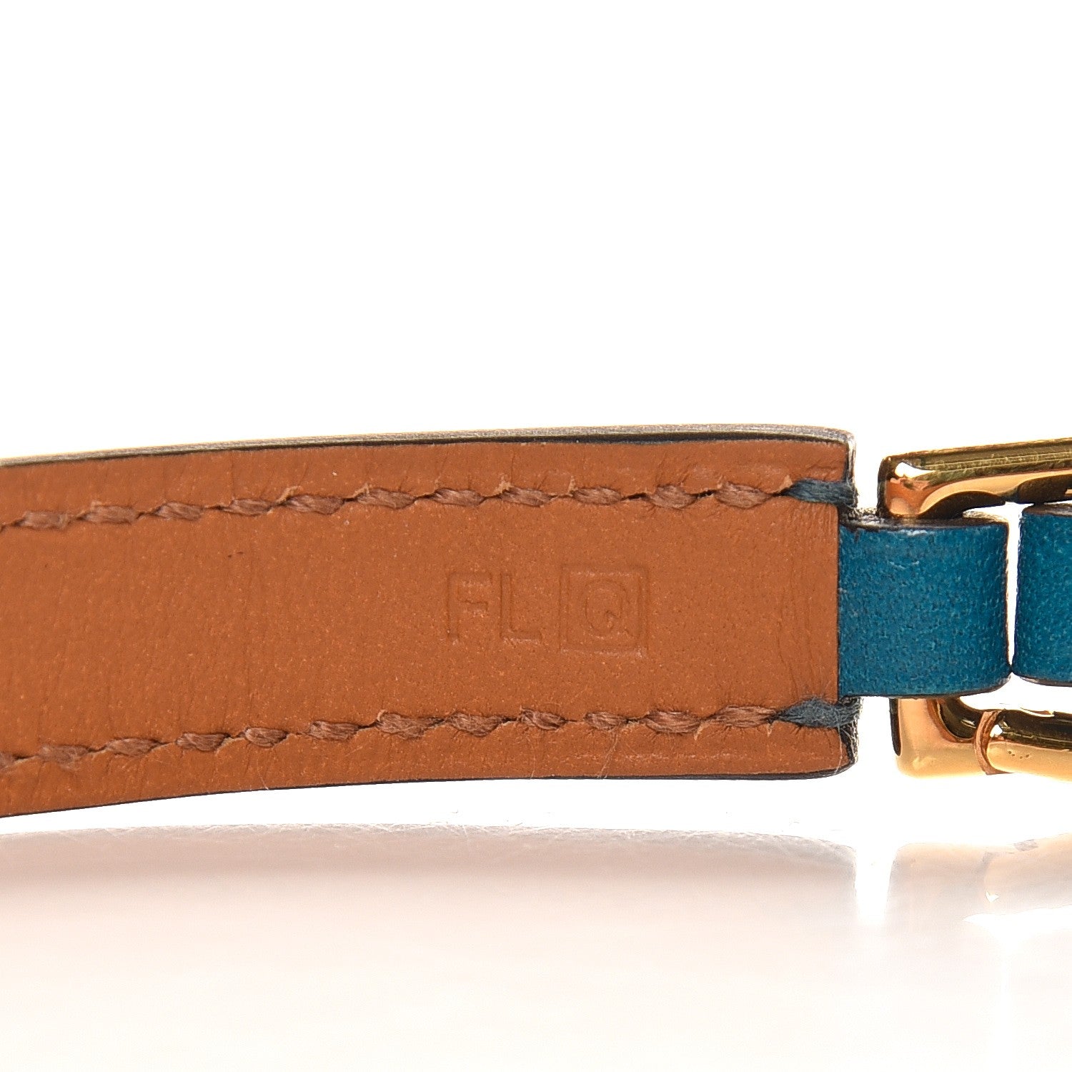 Hermes Tadelakt Rivale Double Tour Bracelet M Bleu Izmir 6 of 6