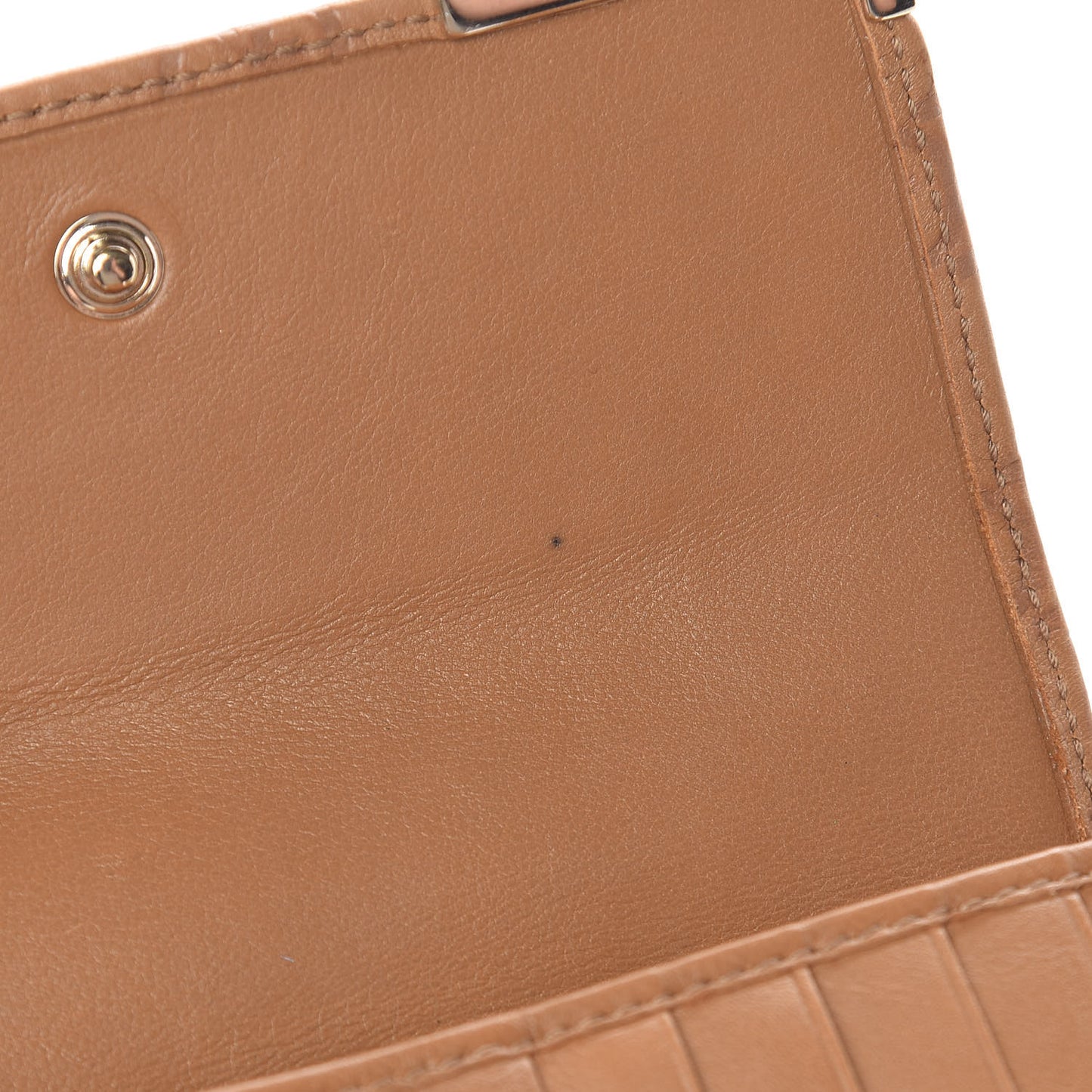Guccissima Signature Dice Compact Trademark Wallet New Banana