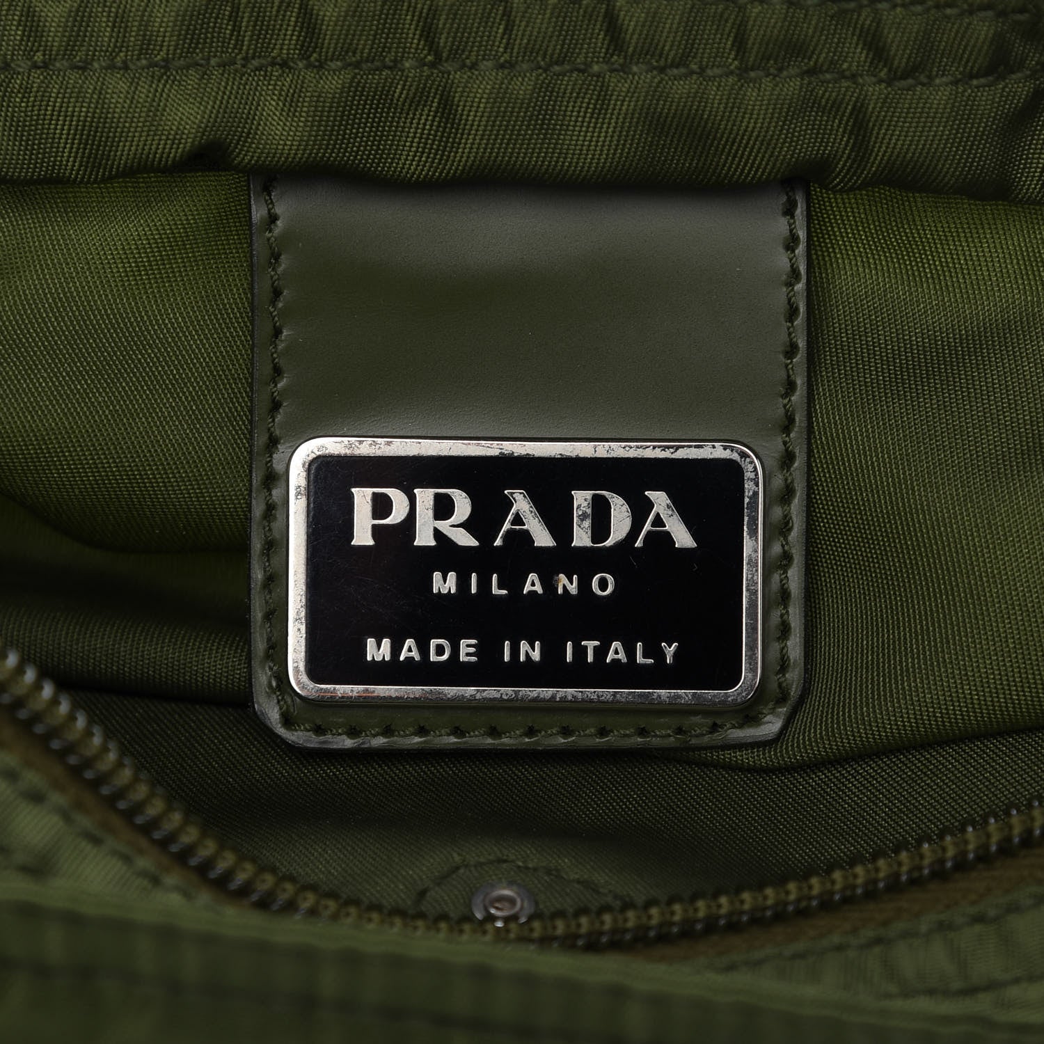 Prada Tessuto Nylon Messenger Militare 8 of 9