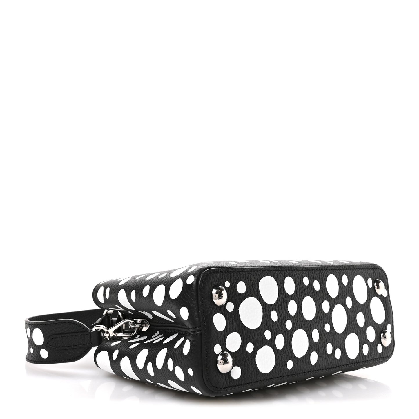 LV X YK Taurillon Capucines BB Black White