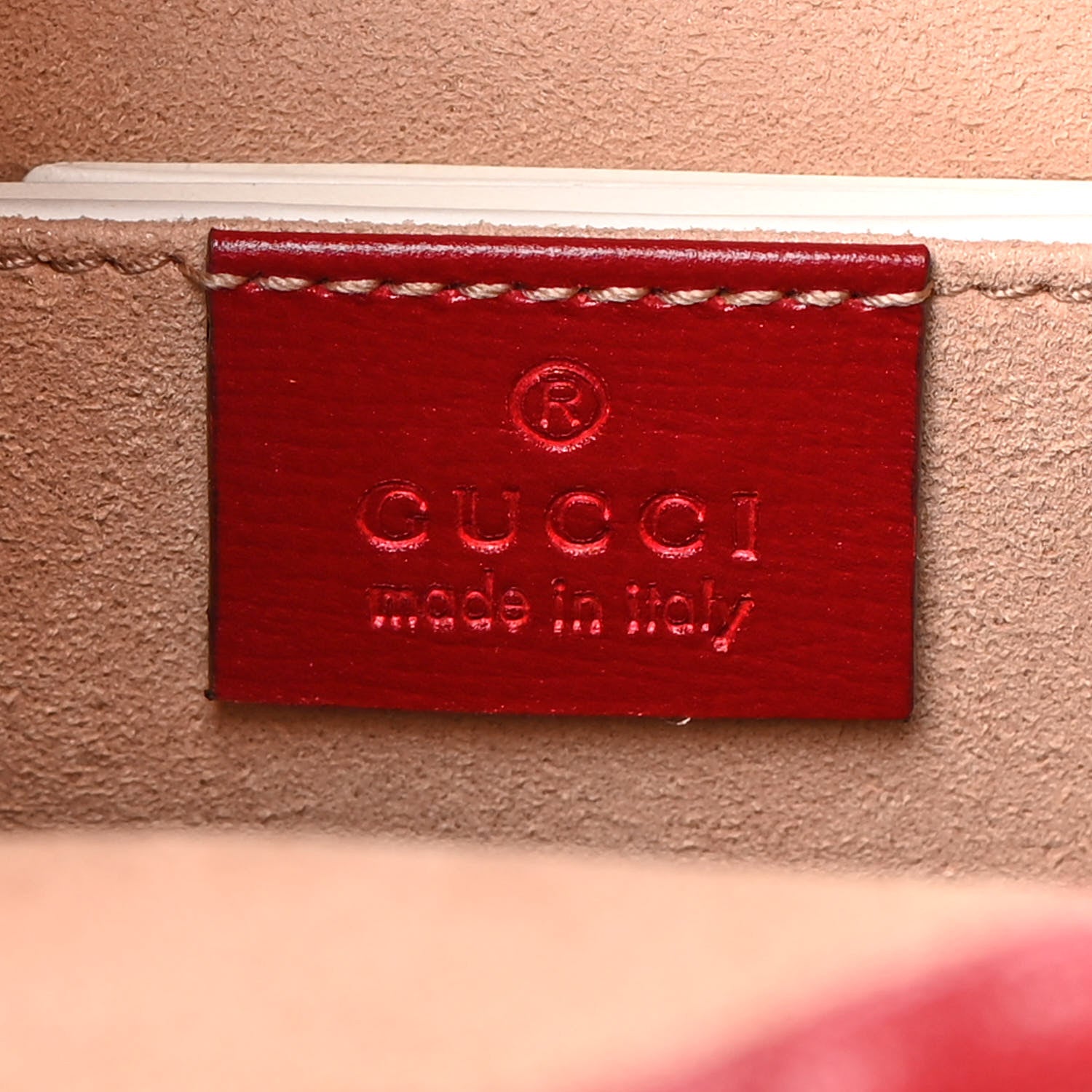 Gucci Azalea Sakai Calfskin Horsebit 1955 Drawstring Bucket Bag New Cherry Red 6 of 9