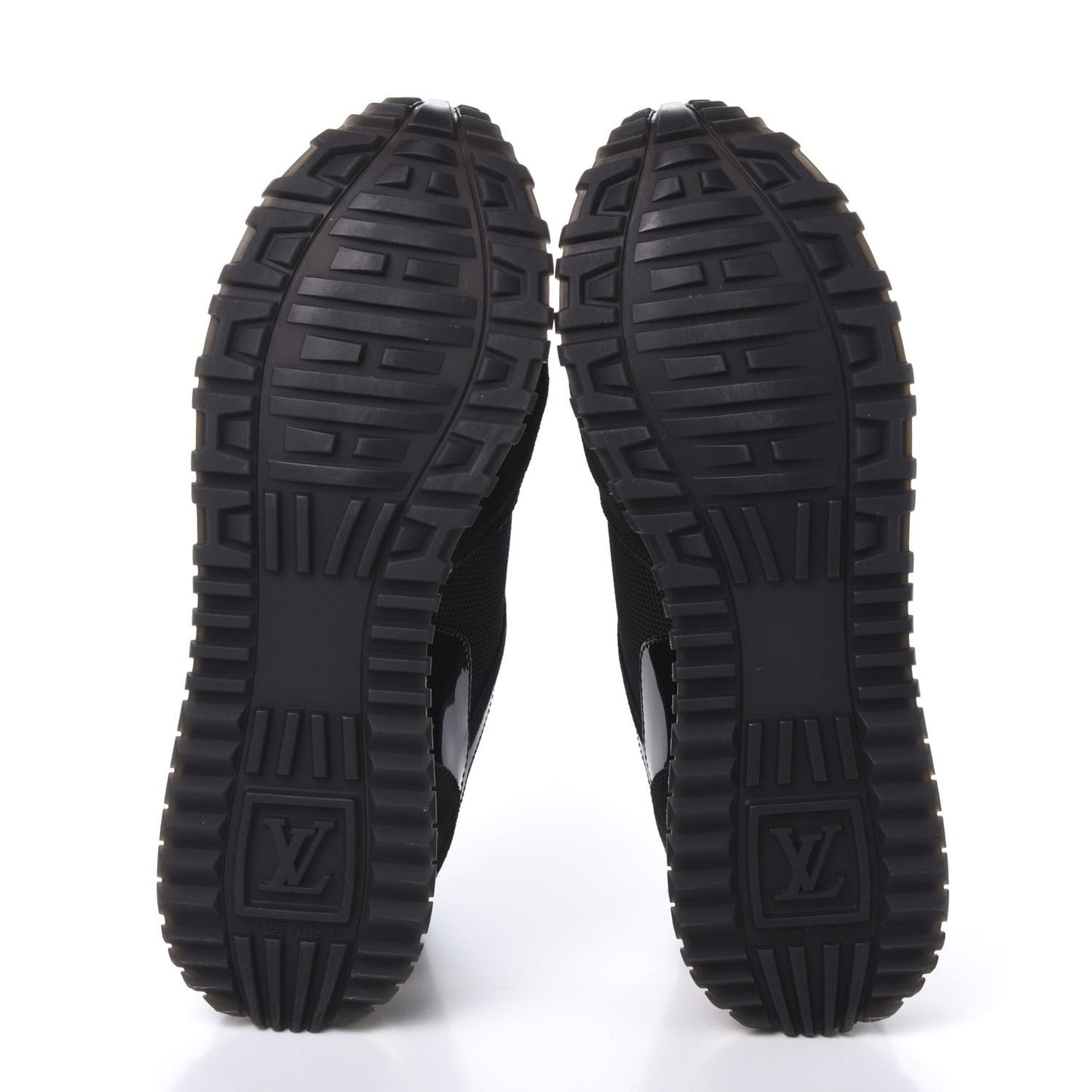 Suede Monogram Run Away Sneakers 37 Black