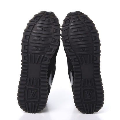 Louis Vuitton Suede Monogram Run Away Sneakers 37 Black 5 of 9