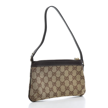 Gucci Monogram Bumble Bee Charm Pochette Brown 2 of 7