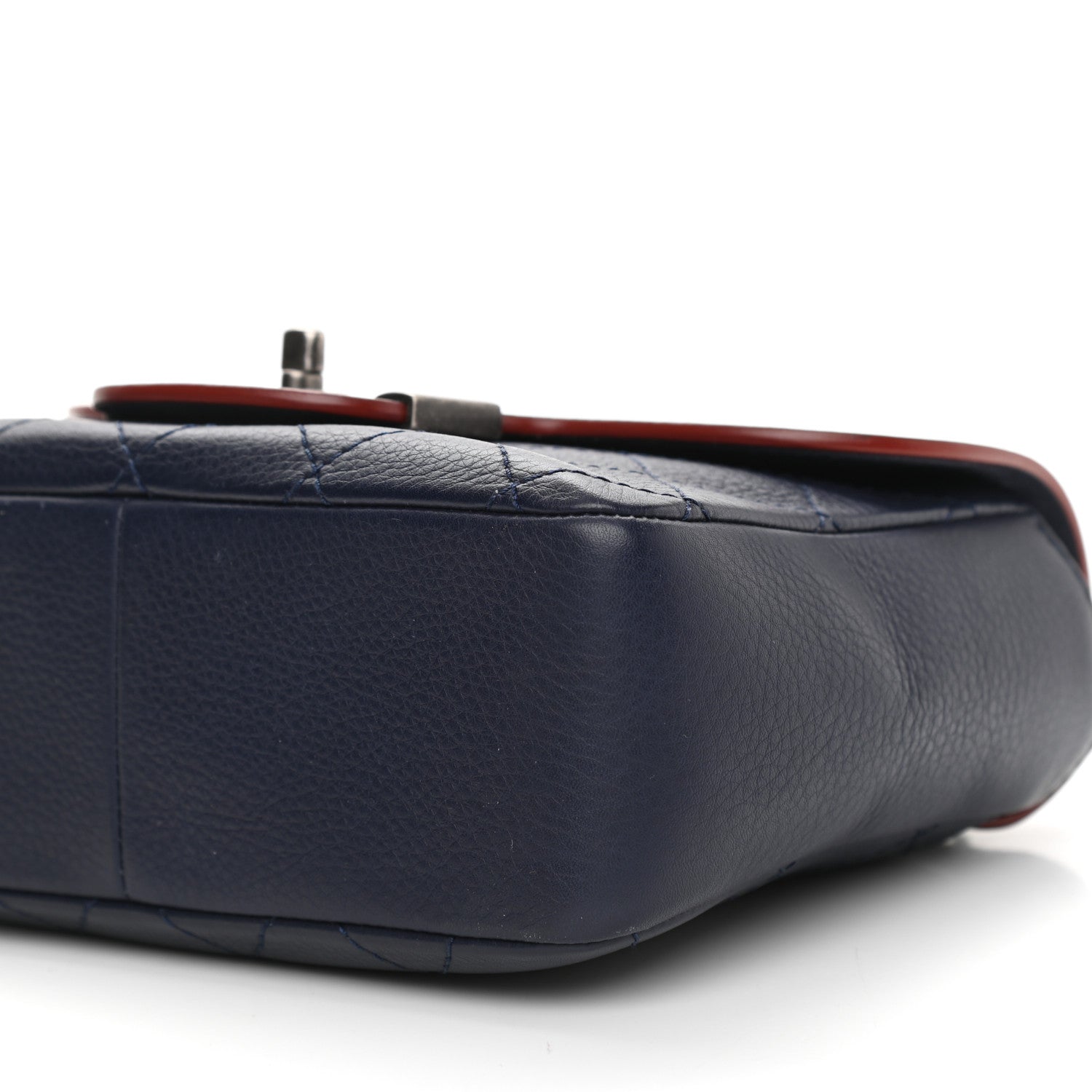 Chanel Grained Calfskin Archi Chic Flap Navy 10 of 12