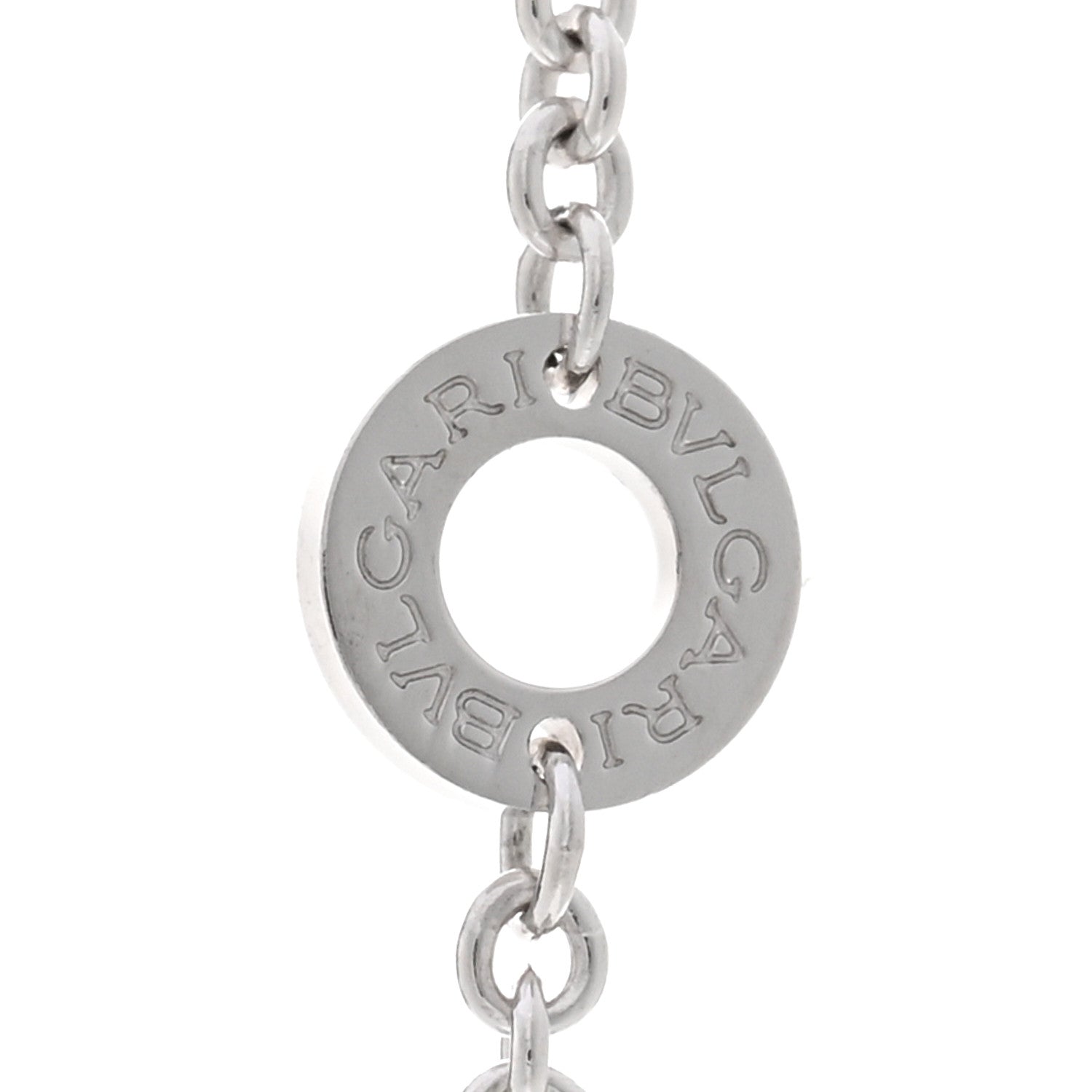 Bulgari Sterling Silver Ceramic Save The Children Pendant Necklace 4 of 4