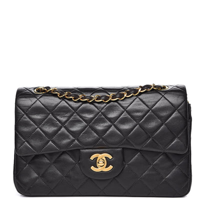 Chanel Lambskin Quilted Small Double Flap Black 1 of 14