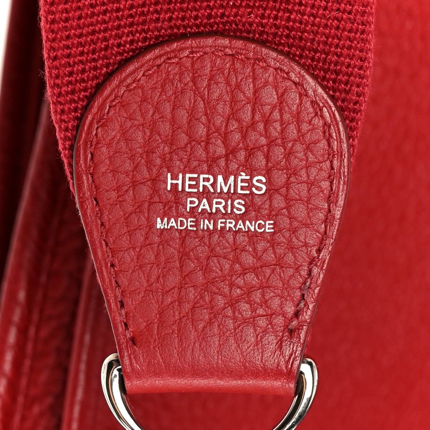 Hermes Taurillon Clemence Evelyne III PM Rouge Grenat 8 of 11