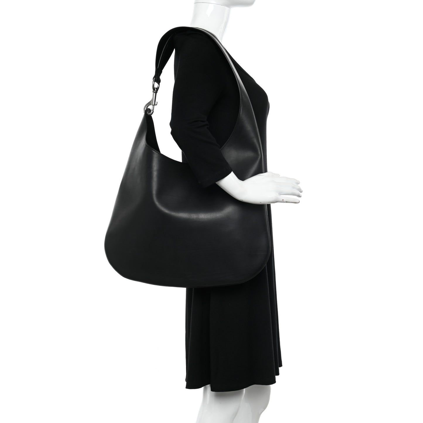 Calfskin Bean Bag Black