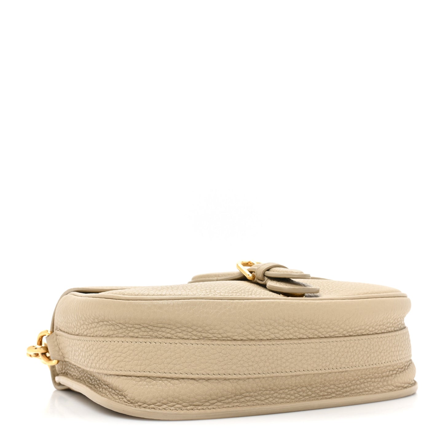 Grained Calfskin Medium Bobby Flap Beige