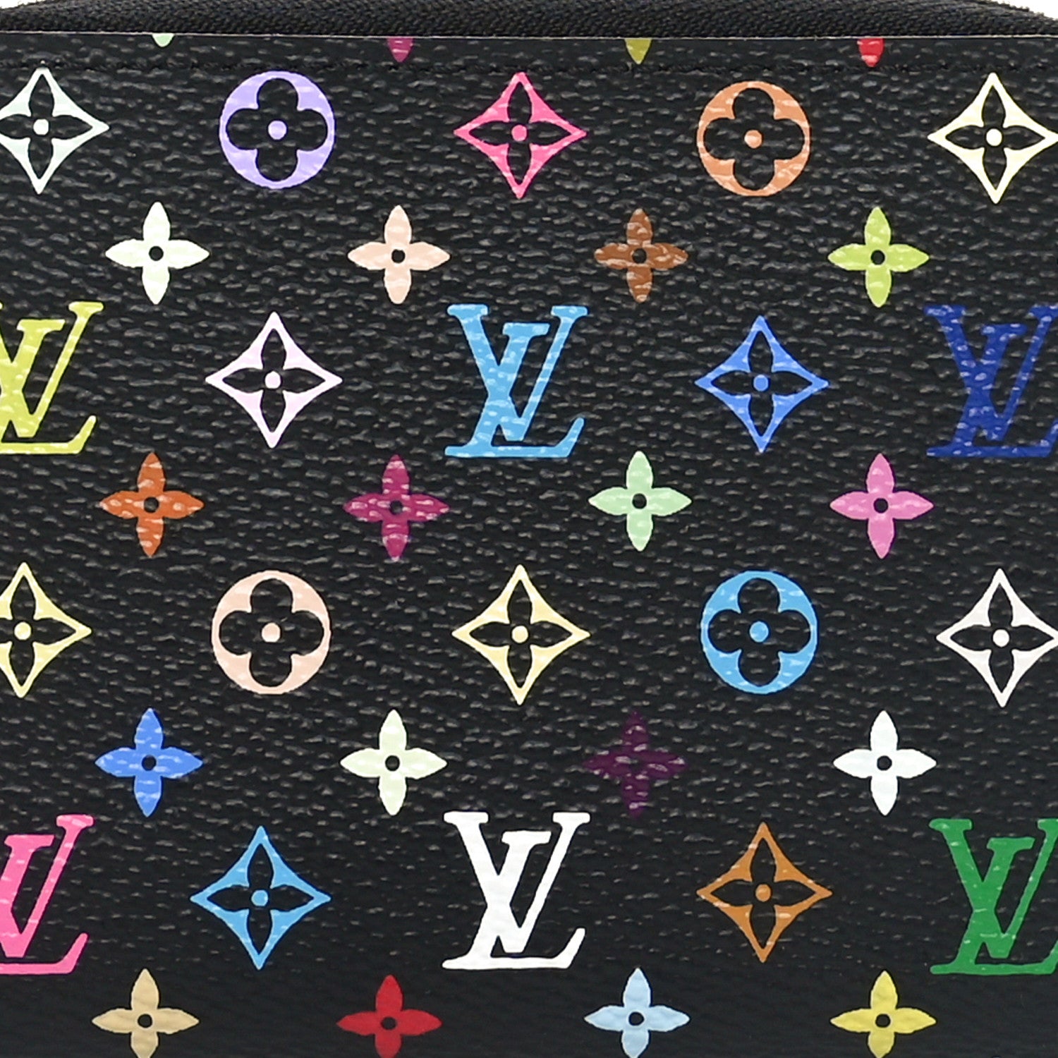 Louis Vuitton Monogram Multicolor Zippy Coin Purse Black Grenade 7 of 7