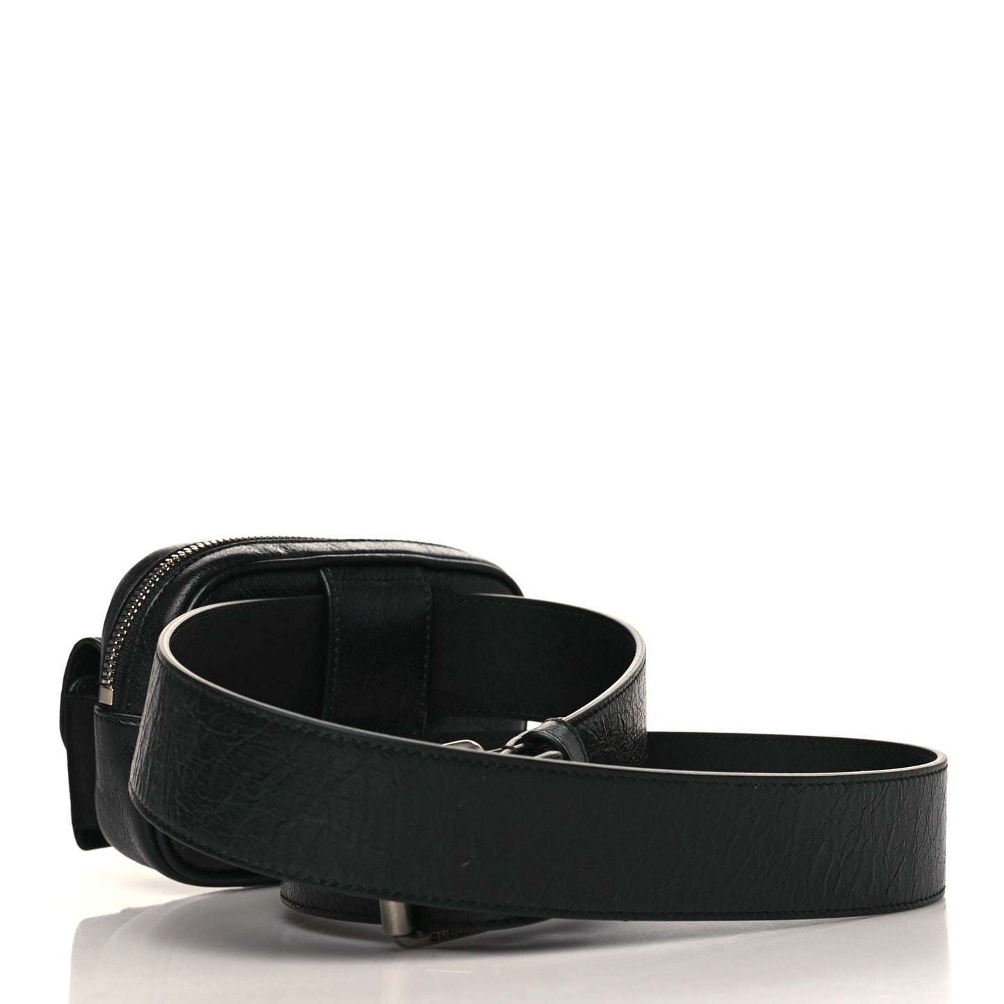 Fluffy Calfskin Mini Morpheus Belt Bag 70 28 Black