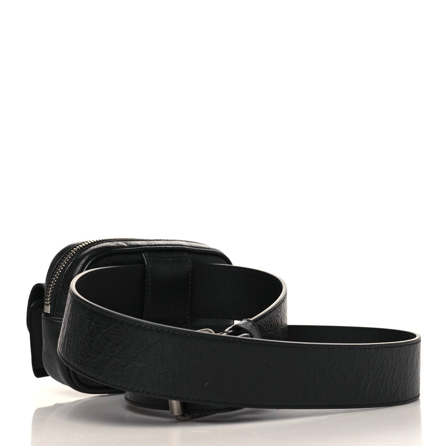 Gucci Fluffy Calfskin Mini Morpheus Belt Bag 70 28 Black 3 of 10