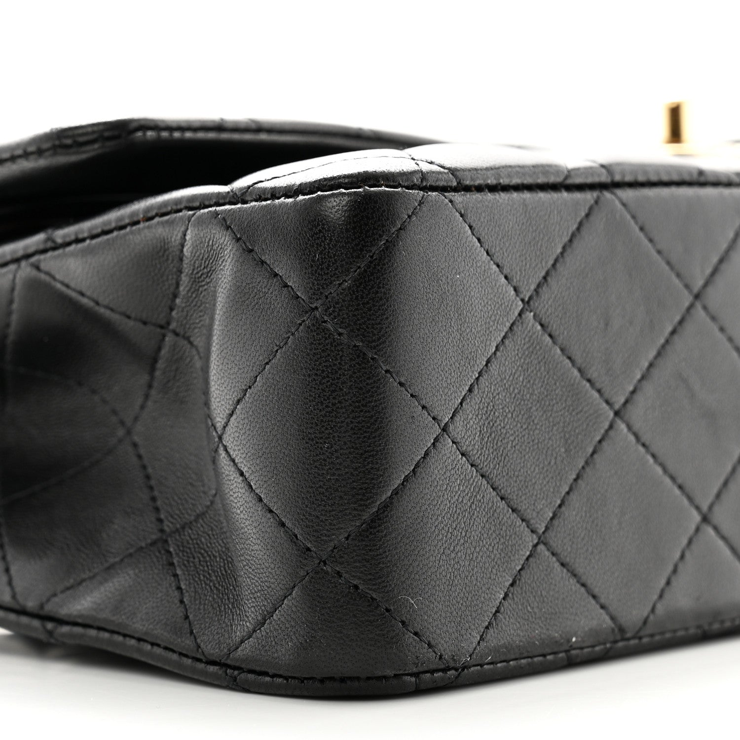 Chanel Lambskin Quilted Medium Double Flap Black 9 of 11