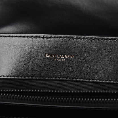 Saint Laurent Calfskin Y Quilted Monogram Medium Loulou Chain Satchel Black 5 of 10