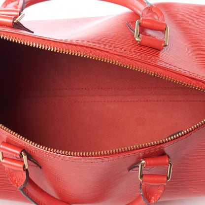 Louis Vuitton Epi Speedy 30 Castillan Red 6 of 9