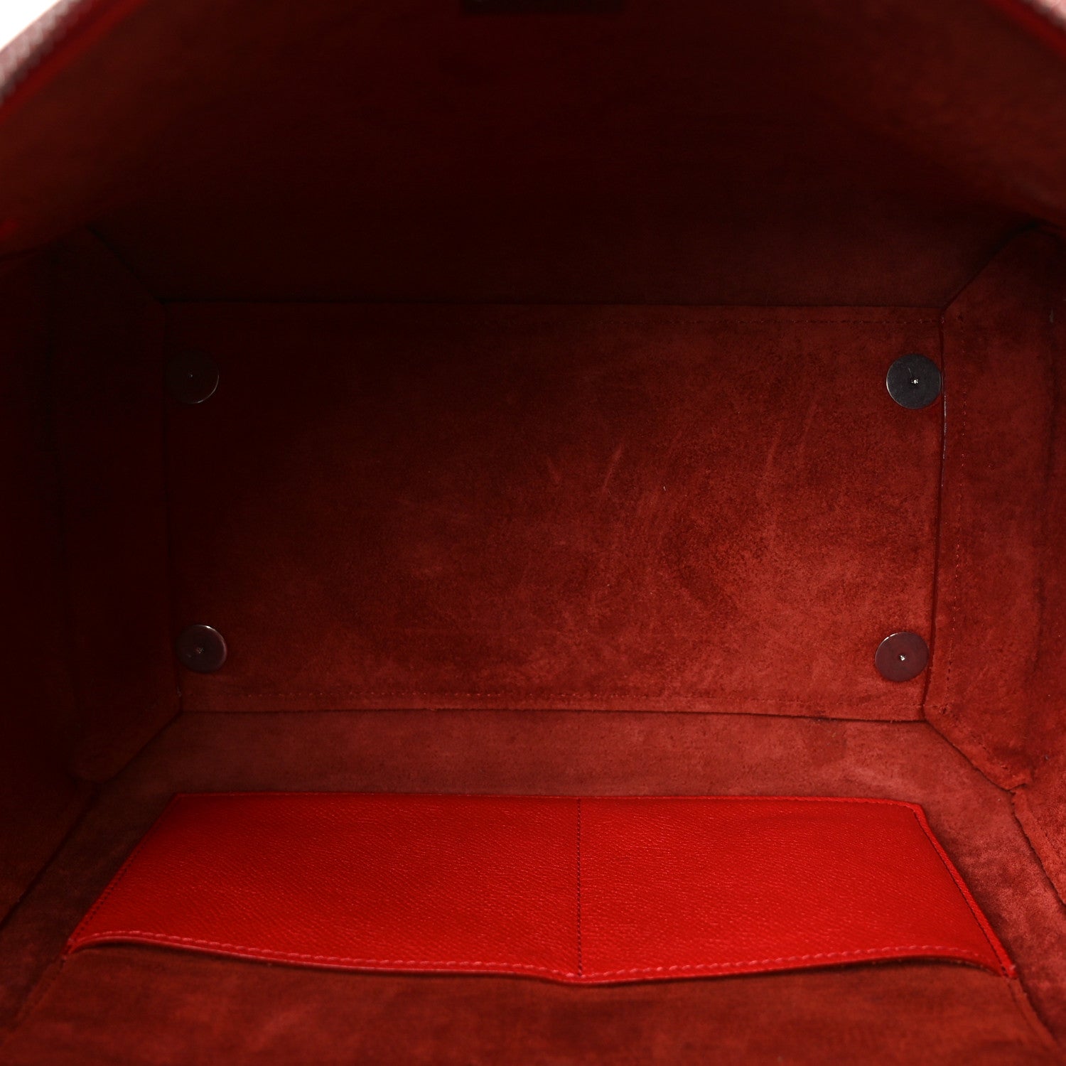 Celine Grained Calfskin Mini Belt Bag Vermillion 5 of 10