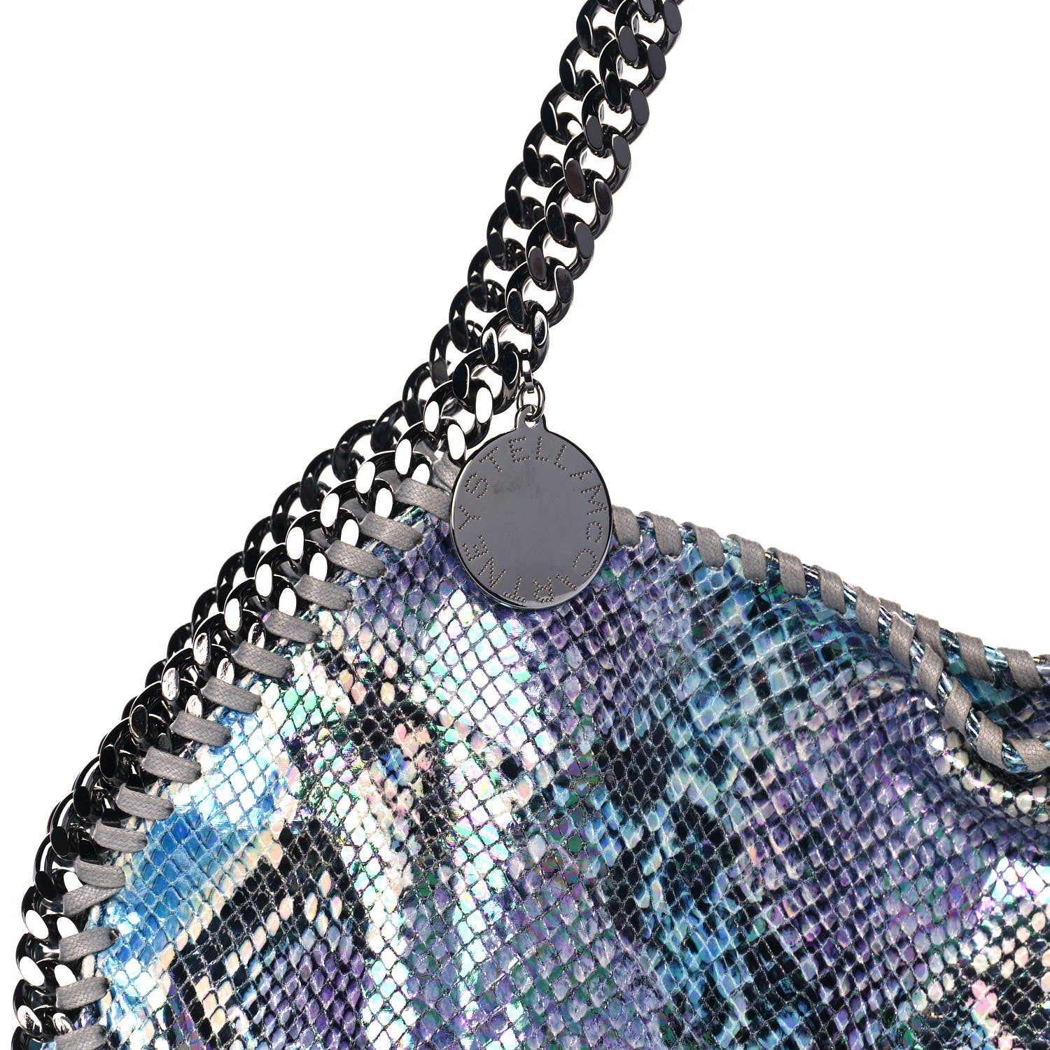 Stella McCartney Eco Python Oleographic Small Falabella Tote Navy 10 of 10
