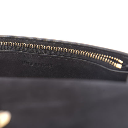 Christian Dior Grained Calfskin Saddle Belt Bag Black 7 of 10