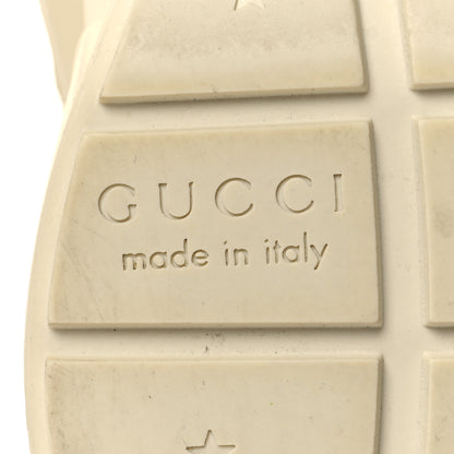 Gucci Calfskin Logo Womens Rhyton Sneakers 37.5 Ivory 7 of 9
