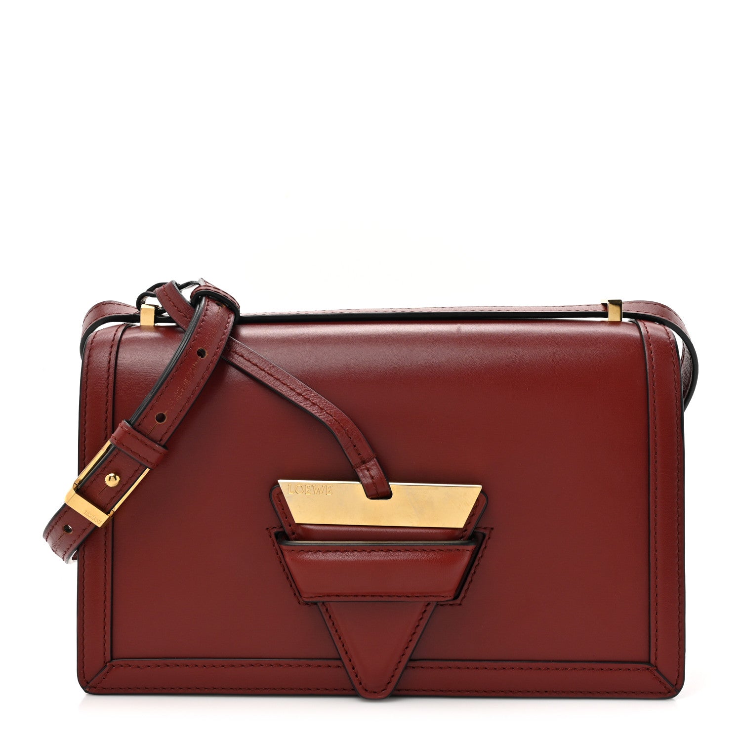 Loewe Calfskin Medium Barcelona Shoulder Bag Brick Red 1 of 19