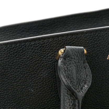 Alexander McQueen Pebbled Calfskin Small Skull Padlock Zip Around Tote Black 14 of 19