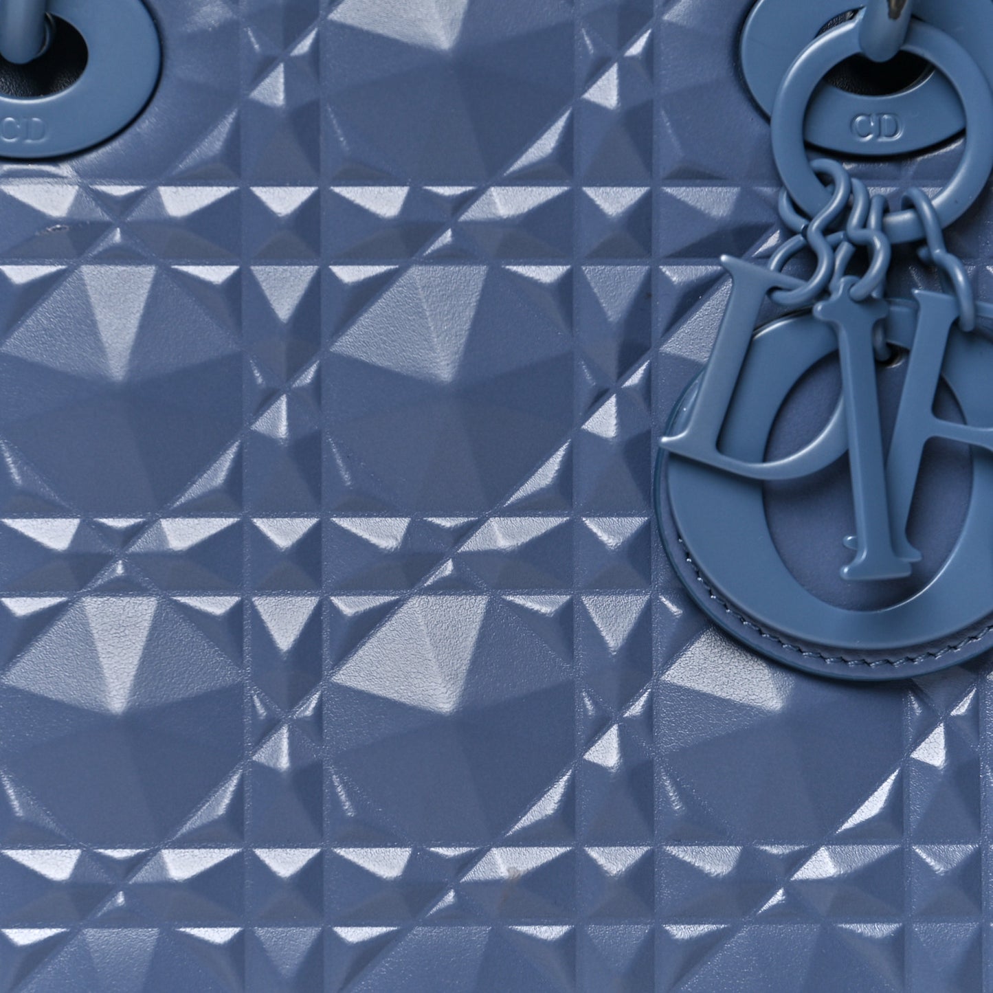 Calfskin Cannage Diamond Small My ABCDior Blue